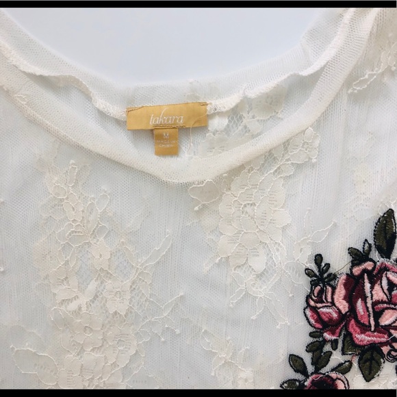 2/$15 beautiful embroidered women summer shirt - Picture 6 of 8